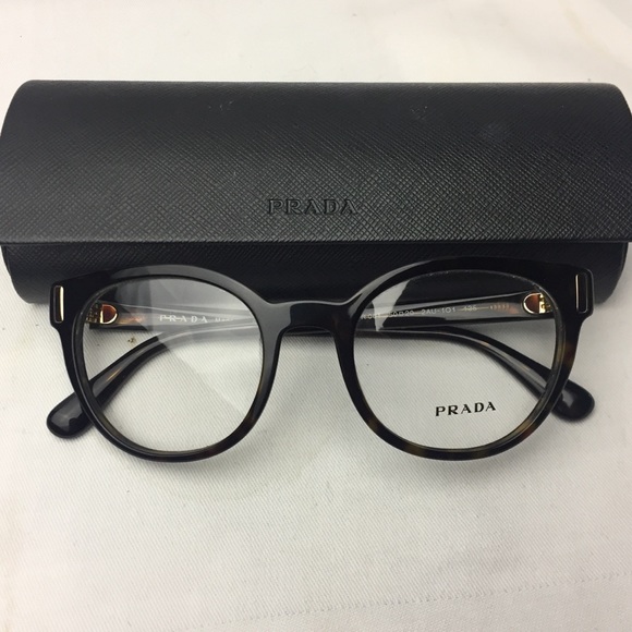 Prada eyeglass frames in Havana Brown - Picture 6 of 8